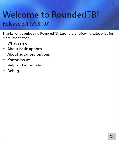 RoundedTB download for Windows