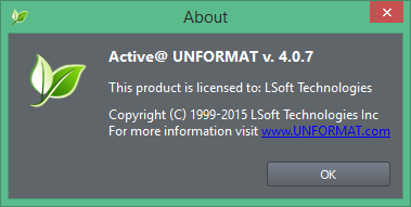 unformat license activation Key