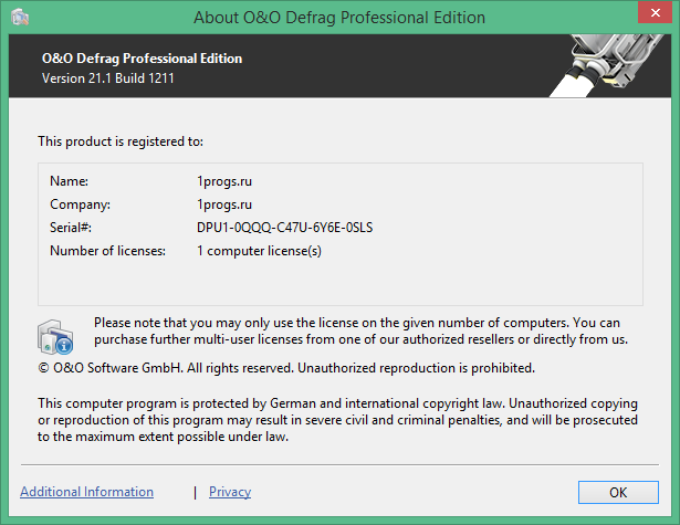 O&O Defrag download with Key