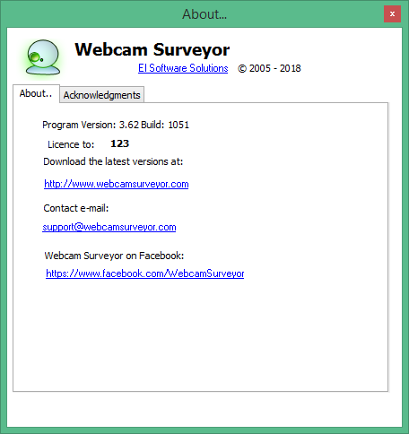 Webcam Surveyor download with Key