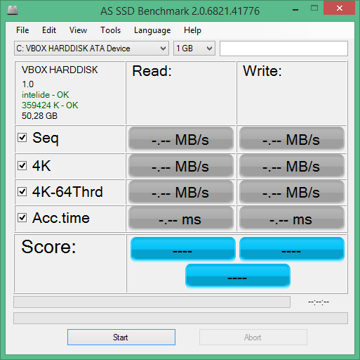 AS SSD Benchmark