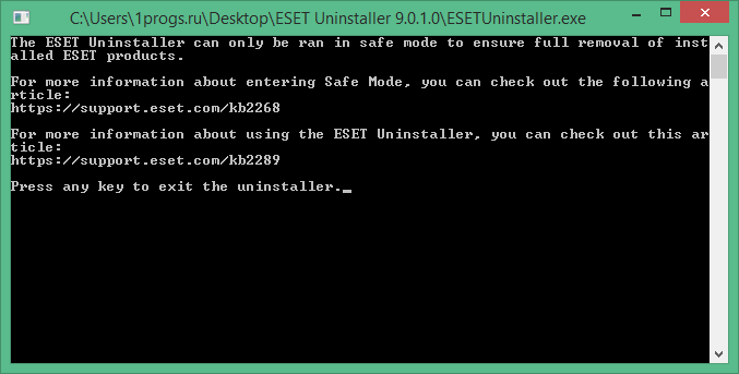 ESET Uninstaller