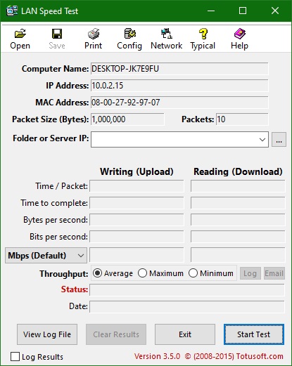 LAN Speed ​​Test