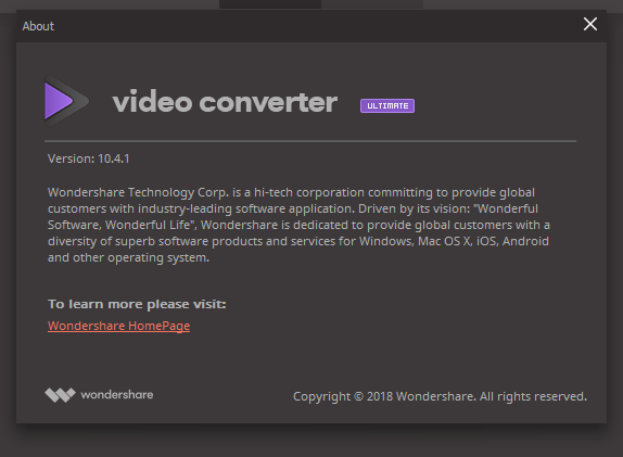 wondershare video converter ultimate License Key