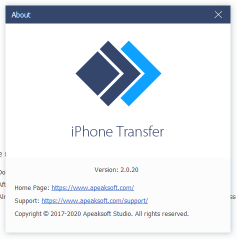 Apeaksoft iPhone Transfer download torrent