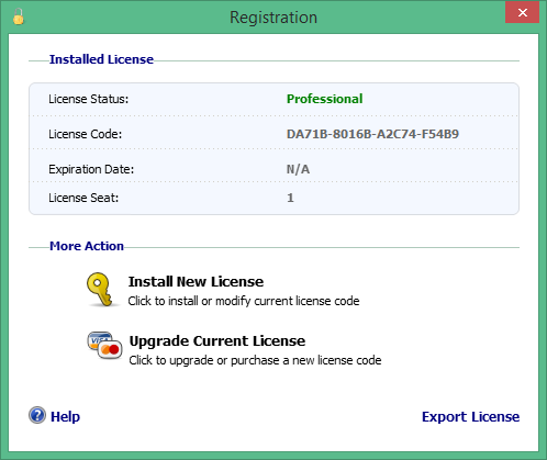 Protected Folder license code