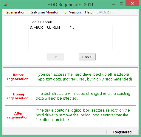 HDD Regenerator Key