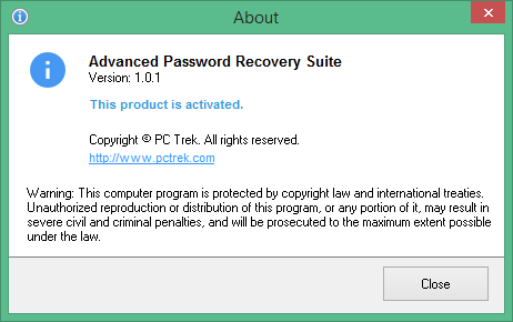 Advanced Password Recovery Suite download with Key