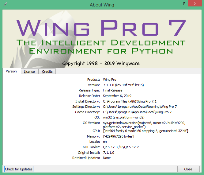 Wing IDE download