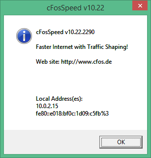 cFosSpeed ​​download in Russian & English with Key