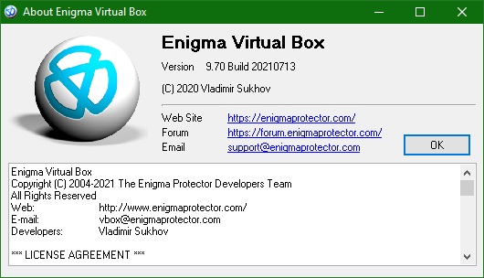 Enigma Virtual Box free download in Russian & English