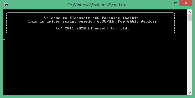 ElcomSoft iOS Forensic Toolkit