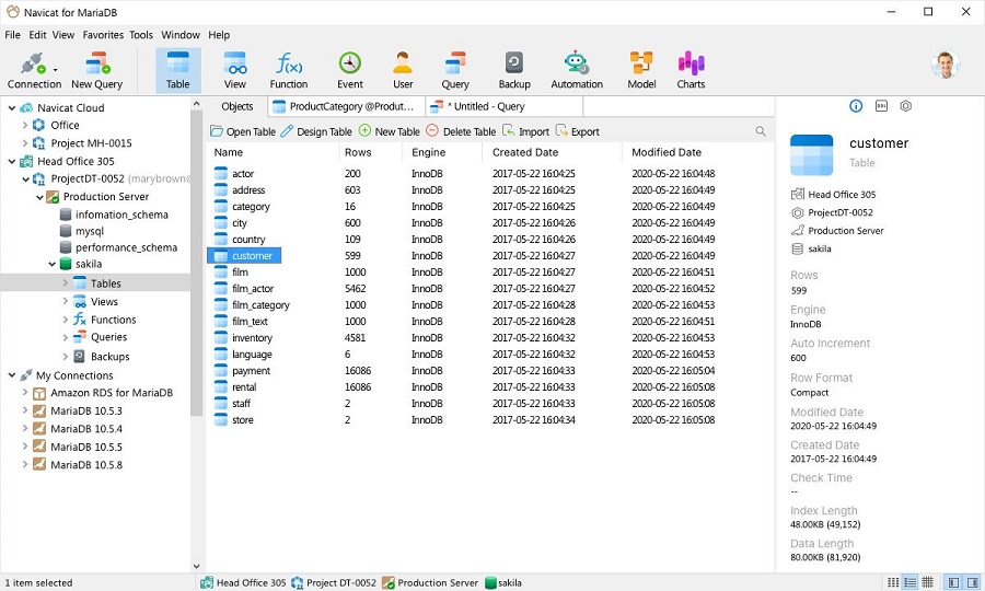 Navicat for MariaDB