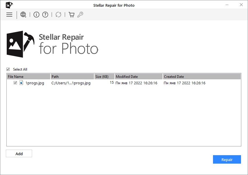 Stellar Repair for Photos