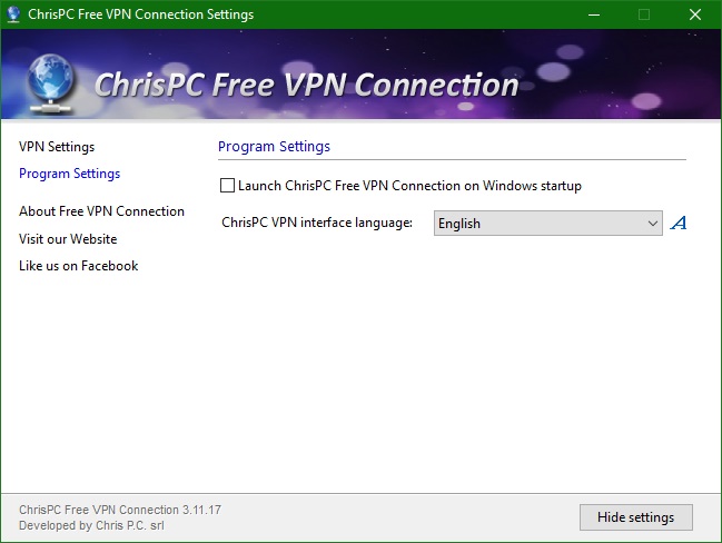 ChrisPC Free VPN Connection download