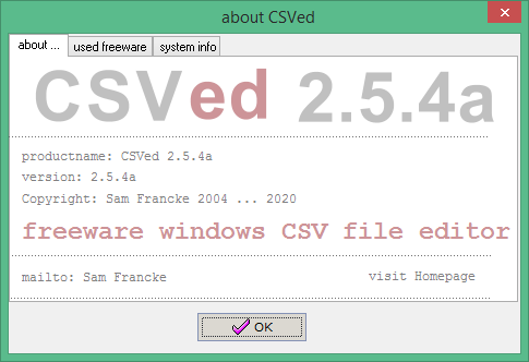 CSVed download