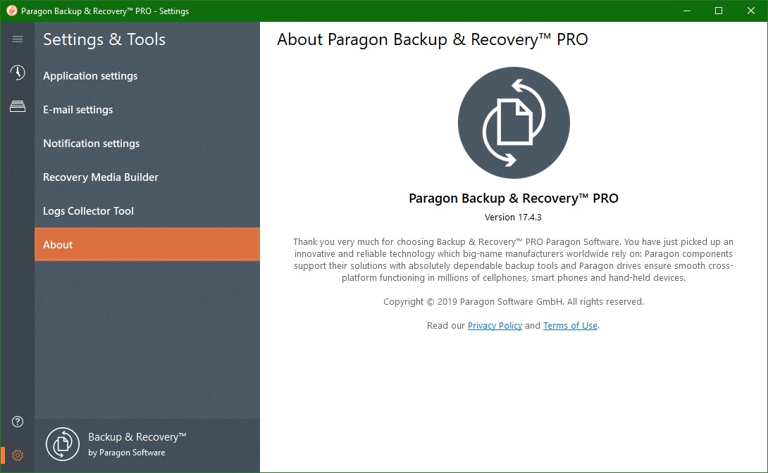 Paragon Backup & Recovery download