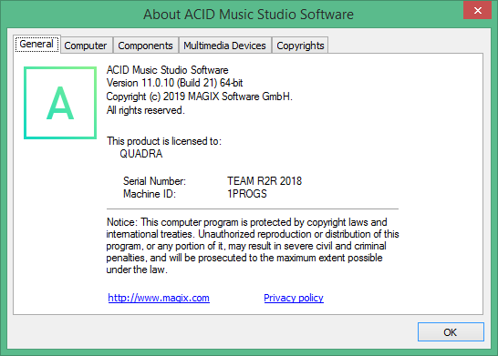 ACID Music Studio download torrent