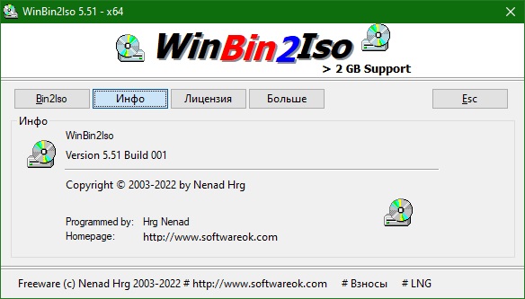 WinBin2Iso download