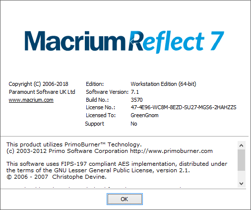 macrium reflect License Key