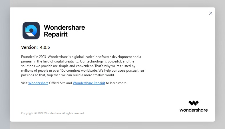 Wondershare Repairit download