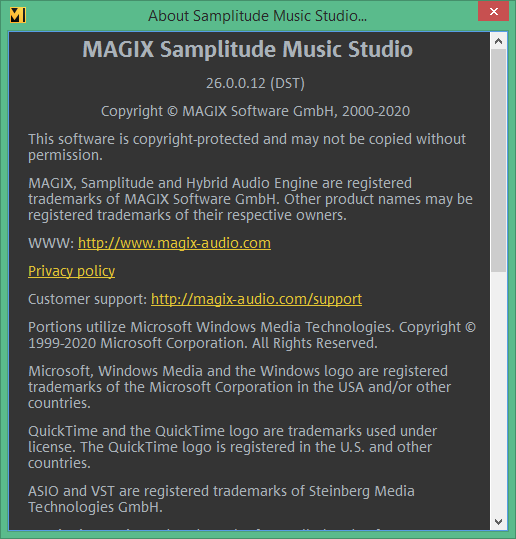 MAGIX Samplitude Music Studio download torrent