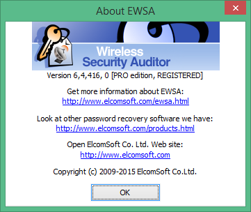 elcomsoft wireless security auditor Activation Code