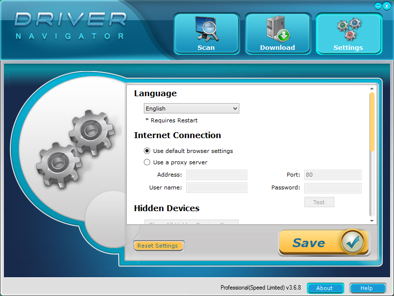 Driver Navigator activation