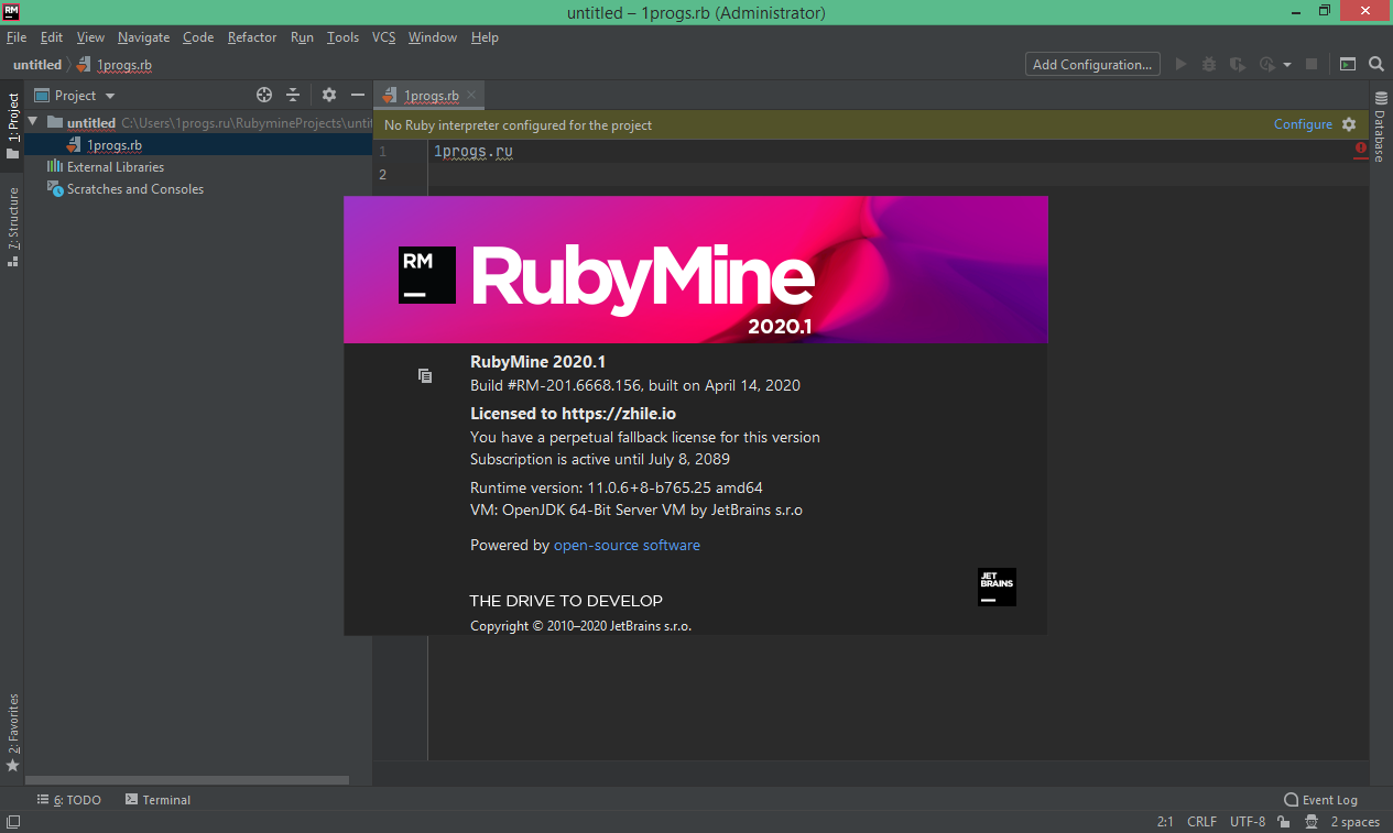 JetBrains RubyMine download