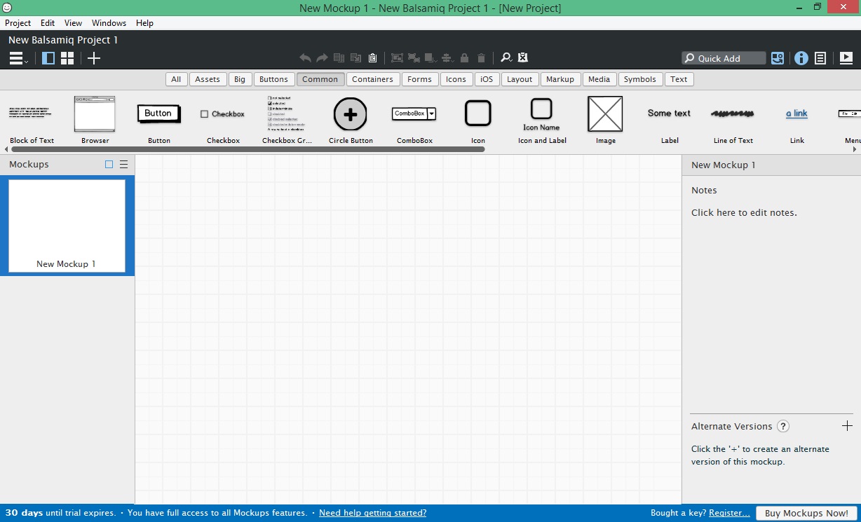 Balsamiq Mockups