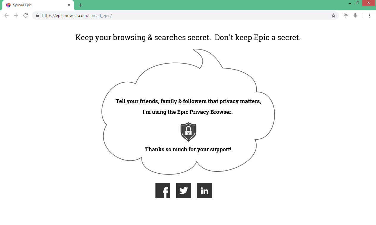 Epic Privacy Browser