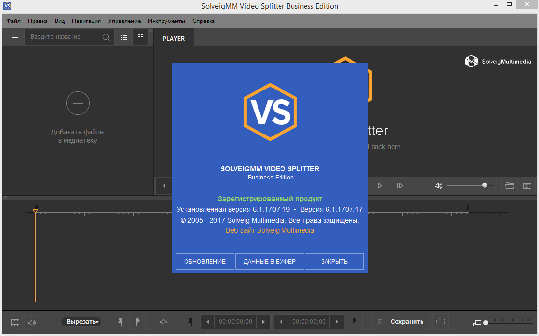 SolveigMM Video Splitter Business Edition 6.1.1707.19