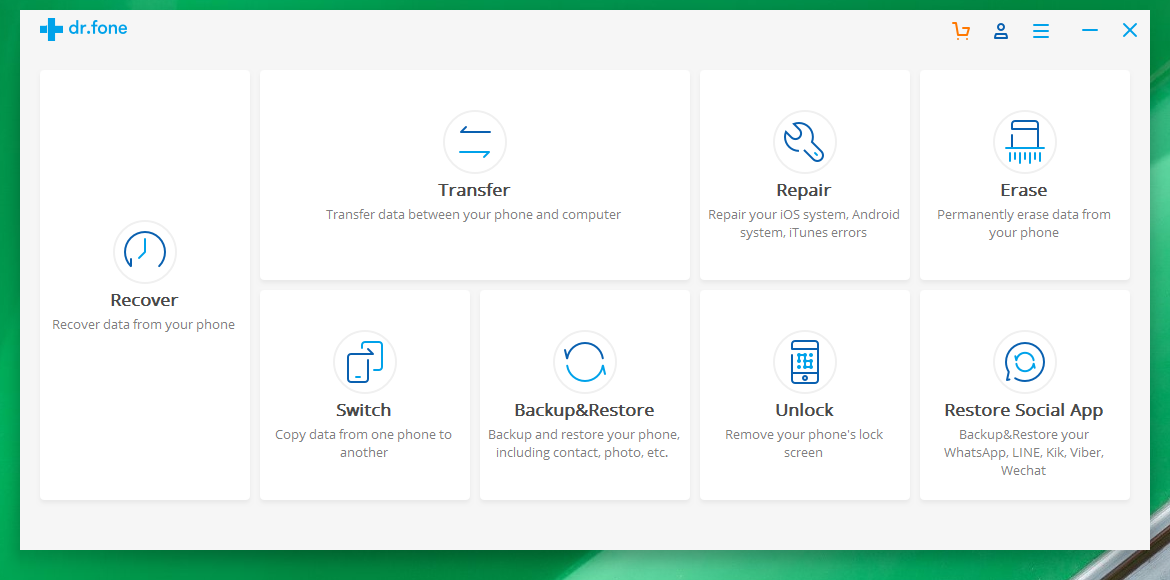 Wondershare Dr.  Fone for iOS