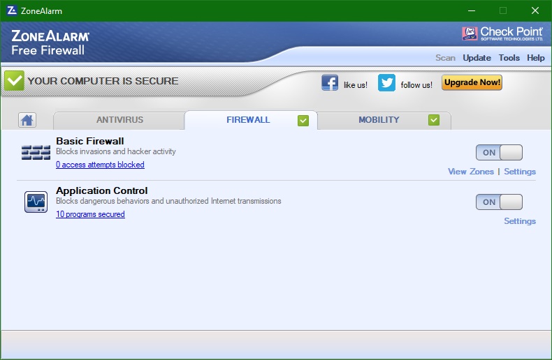 ZoneAlarm Free Firewall